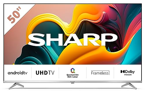 SHARP 50FP6EA QUANTUM DOT Android TV 126 cm (50 Zoll) 4K Ultra HD QUANTUM DOT Android TV (Smart TV, Bluetooth, Dolby Vision, HDMI 2.1 mit eARC) von SHARP