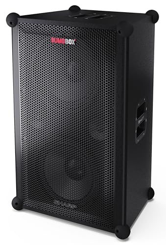 Sharp SumoBox Pro CP-LS200 Hochleistungs-Bluetooth-Lautsprecher mit 200 W: SAM by Devialet Technologie, 8-Stunden-Akku, TLS/XLR- und Gitarren-Eingänge, Duo-Modus (TWS) - Tragbares PA-System für DJs von SHARP
