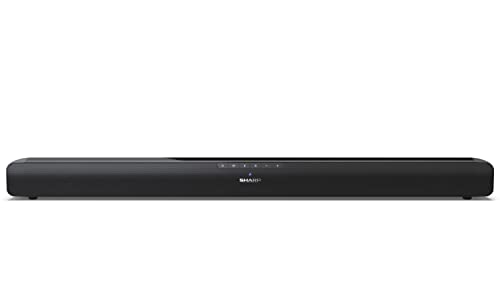 SHARP HTSB100 2.0 Soundbar 75W (USB, Bluetooth, HDMI, Optisch, AUX-In (3,5mm), Breite: 80cm), schwarz von SHARP