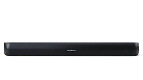 SHARP HTSB107 2.0 Soundbar 90W (USB, Bluetooth, HDMI, Optisch, AUX-In (3,5mm), Breite: 65cm), schwarz von SHARP