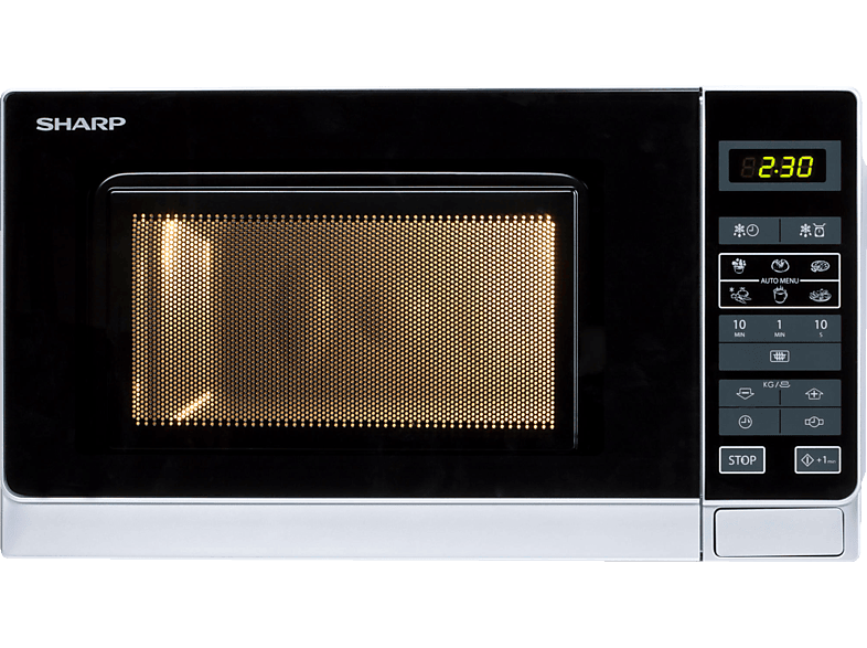 SHARP R-242INW, Mikrowelle (800 Watt) von SHARP