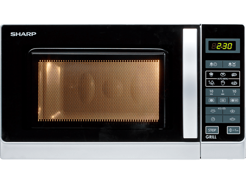 SHARP R-642INW, Mikrowelle (800 Watt, Grillfunktion) von SHARP