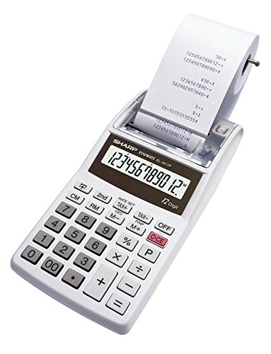 Sharp EL-1611P Taschenrechner (Schreibtisch, Druckrechner, 12-stellig) von SHARP