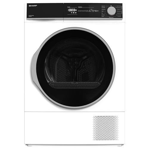 Sharp KD-NHH9S8GW3-DE Wärmepumpentrockner/A+++ / 9 kg / 15 Programme inkl. Kurzprogramm 30 Min. / Schontrommel mit LED-Trommelbeleuchtung/Weiß von SHARP