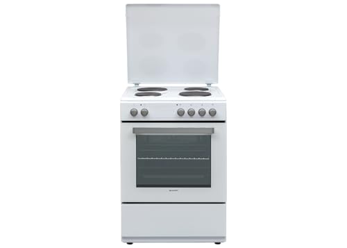 Sharp KF-76HNO22W-DE Elektro-Standherd 60cm, A, 69 l, Massekochplatten mit 4 Kochzonen, 8 Beheizungsarten mit Umluft, Geschirrschublade, Weiß Sharp KF-76HNO22W-DE Elektro-Standherd 60cm, A, 69 l, Massekochplatten mit 4 Kochzonen, 8 Beheizungsarten mit Umluft, Geschirrschublade, Weiß von SHARP