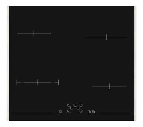 Sharp KH-6V08FT0K-EU Autarkes Kochfeld/Strahlenbeheizt / 60 cm/Seitlicher Edelstahlrahmen / 4 Kochzonen/Bräterzone/TouchControl von SHARP