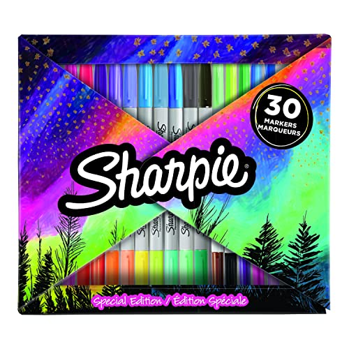 SHARPIE Permanentmarker Special Edition Fold Fine & Ultra Fine 30 Stück von SHARPIE