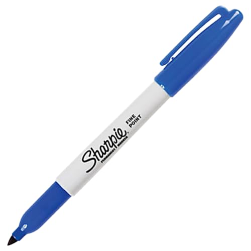 Sharpie Fine Point Feine Spitze Blau - Permanent-Marker (Blau, Feine Spitze, Mehrfarben, Fein, Metall, Papier, Kunststoff) von SHARPIE