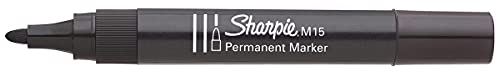 Sharpie M15 Permanent Marker, Patronenspitze, 12er Box, schwarz von SHARPIE