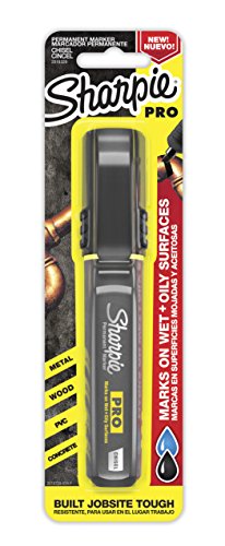 Sharpie Pro Permanentmarker, mittelgroß, Keilspitze, schwarzer Marker (2018329) von SHARPIE