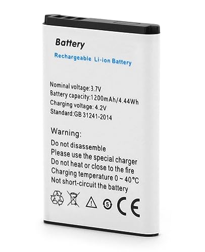 SHAWOROCE 1200mAh 3,7V Akku Kompatibel mit Nokia Handy Telefon 220 C2 N70 100 1616 2610 2710C 3100 3110 3650 7610 N-Gage BL-5C BL-05 BL5C GSM Smartphone Li-Ionen-Batterie Wiederaufladbare SHAWOROCE 1200mAh 3,7V Akku Kompatibel mit Nokia Handy Telefon 220 C2 N70 100 1616 2610 2710C 3100 3110 3650 7610 N-Gage BL-5C BL-05 BL5C GSM Smartphone Li-Ionen-Batterie Wiederaufladbare von SHAWOROCE