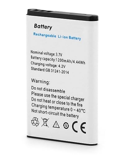 SHAWOROCE 1200mAh 3,7V Akku Kompatibel mit Nokia Handy Telefon 220 C2 N70 100 1616 2610 2710C 3100 3110 3650 7610 N-Gage BL-5C BL-05 BL5C GSM Smartphone Li-Ionen-Batterie Wiederaufladbare von SHAWOROCE