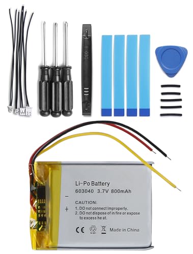 SHAWOROCE 603040 Akku 800mAh 3,7V Kompatibel mit Marshall Kopfhörer Major II 2 III 3 IV 4 MID Monitor Bluetooth Wireless Headset Wiederaufladbare Li-ION Lipo Batterie Batterien SR603040 VDL603040 von SHAWOROCE