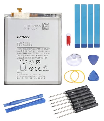 SHAWOROCE Akku Batterien EB-BA515ABY Kompatibel mit Samsung Handy Telefon Galaxy A51 SM-A515F SM-A515F/DS Mobile Smartphone Li-ion Batterie GH82-21668A 4000mAh 3,85V mit Reparatur Toolkit von SHAWOROCE