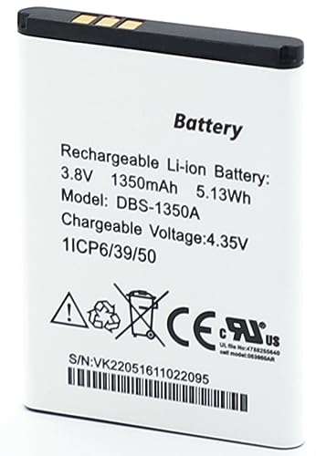 SHAWOROCE DBS-1350A DBX-1350A 3,8V 1350mAh Li-Ion Akku Batterien Ersatz für Doro 7050 7060 7070 7080 7441 7030 7031 DFC-0180 DFC-0270 Verbraucher Handy Flip Telefon Smartphone Batterien von SHAWOROCE