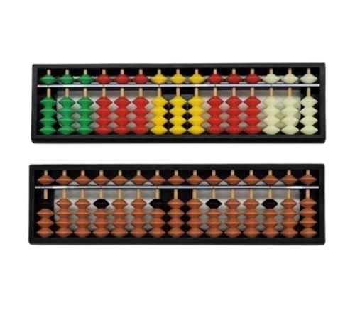 Rechenschieber, 2Pcs Abacus 15 Spalte Perlen Mathematik Lernen Arithmetik Berechnung For Klassenzimmer Bildung Werkzeuge Soroban von SHCHNA