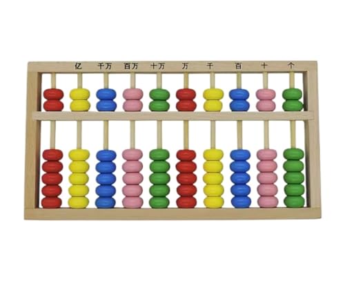 Rechenschieber, Holz-Abakus, Farbiger Abakus, Mathematik, Zählen, Mathematische Manipulatoren, Zählen Und Zahlen Lernen Soroban von SHCHNA