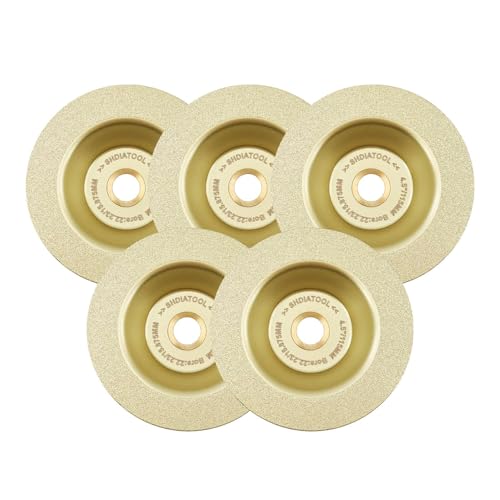 SHDIATOOL 115mm Diamant-Trennscheibe – 115mm Porzellanfliesen, Marmor & Keramik-Schneidscheibe für Winkelschleifer & Kreissägen – Schnelle, glatte Schnitte, langlebiges Schleifrad (5er Pack) von SHDIATOOL