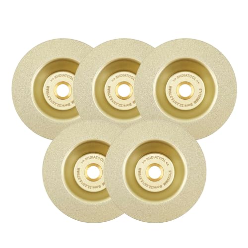 SHDIATOOL 125mm Diamant-Trennscheibe – 125mm Porzellanfliesen, Marmor & Keramik-Schneidscheibe für Winkelschleifer & Kreissägen – Schnelle, glatte Schnitte, langlebiges Schleifrad (5er Pack) von SHDIATOOL