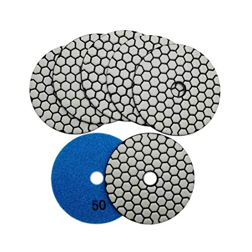 SHDIATOOL Trockene Diamant Polierscheibe 7 Stk. Streugut 50 für Granit Stein Beton Marmor Dia 4 Zoll/100MM SHDIATOOL Trockene Diamant Polierscheibe 7 Stk. Streugut 50 für Granit Stein Beton Marmor Dia 4 Zoll/100MM von SHDIATOOL