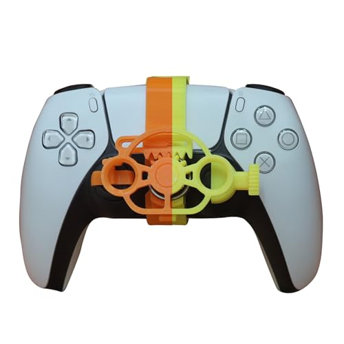 SHEAWA für PS5 3D Mini Lenkrad Controller Gaming Rennspiel Ersatz Zubehör (Warm Change Colour) von SHEAWA