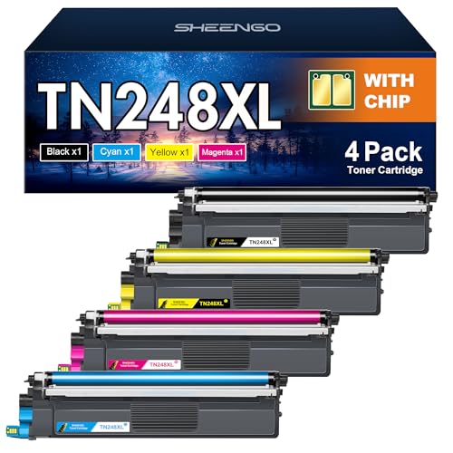 TN248XL TN248 Kompatibel für Brother MFC-L3760CDW Toner Brother MFC-L3740CDW Toner Brother MFC-L3740CDWE Brother DCP-L3560CDW TN 248 Brother DCP-L3520CDWE MFC-L8390CDW Brother HL-L3240CDW HL-L3220CWE von SHEENGO
