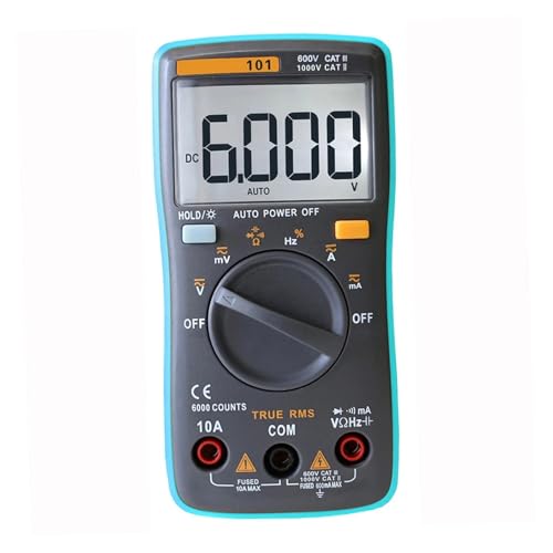 Multimeter, Digital-Multimeter 6000 Zählt DC/AC Amperemeter Voltmeter Ohm Widerstand Diode Kapazität Temperatur Meter Multimeter, Digital-Multimeter 6000 Zählt DC/AC Amperemeter Voltmeter Ohm Widerstand Diode Kapazität Temperatur Meter von SHEHUALI