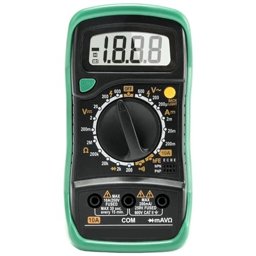 Multimeter, Mini Handheld LCD Display Digital Multimeter DC Strom Tester Hintergrundbeleuchtung Daten Halten Kontinuität Diode HFE Test Multimeter, Mini Handheld LCD Display Digital Multimeter DC Strom Tester Hintergrundbeleuchtung Daten Halten Kontinuität Diode HFE Test von SHEHUALI