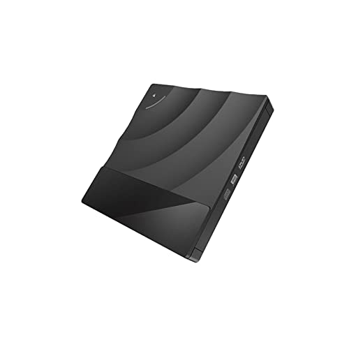 SHEHUALI Tragbarer DVD-Player, Tragbares Hochgeschwindigkeits-USB 3.0-CD-DVD-RW-Optiklaufwerk Externes Slim-Disk-Lesegerät Desktop-PC-Laptop-Tablet Promotion-DVD-Player(Noir) von SHEHUALI