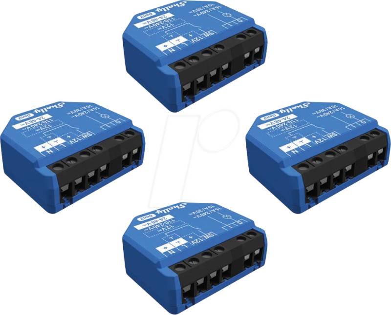 SHELLY 1 G3-4 - Shelly 1 Gen3, 4er Pack von SHELLY