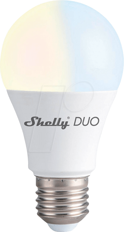 SHELLY DUO E27 - Shelly Duo E27 Wi-Fi WLAN Lampe, dimmbar von SHELLY