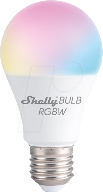 SHELLY DUO E27RG - Shelly Duo RGBW E27 Wi-Fi WLAN Lampe, dimmbar von SHELLY