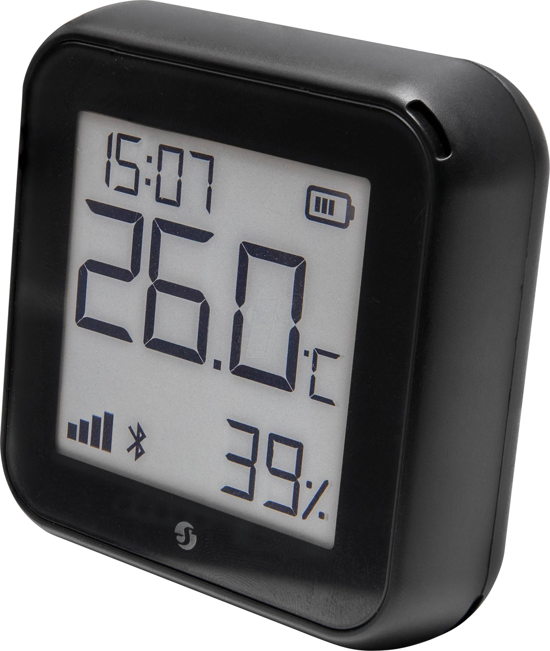 SHELLY PLUS HT S - Shelly Plus H&T Wi-Fi WLAN Luft-/Temp.-sensor, schwarz von SHELLY