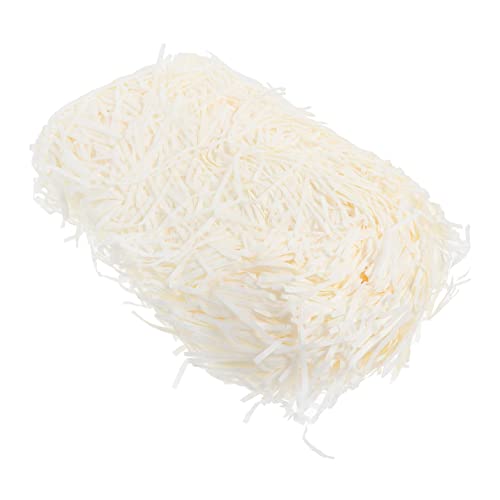 SHERCHPRY 1 Packungskarton Rafia zerkleinerte Papier Korbfüllpapier geschreddert Füllstoff für Papierschnipsel rosafarbenes Knisterpapier hochzeitsgeschenk füller Beige von SHERCHPRY