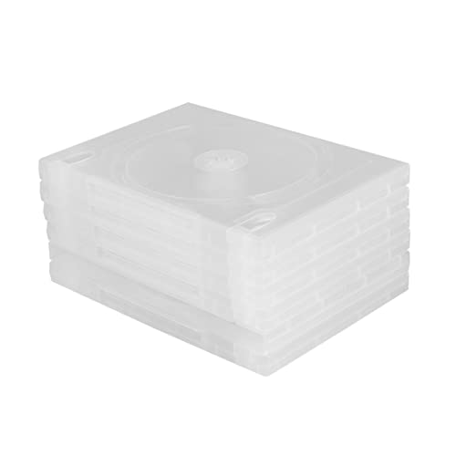 SHERCHPRY 6-Teilige Box Durchsichtige Geldbörse Durchsichtiger Ständer Durchsichtiger Cd-Auto-Cd-Halter DVD-Buchbinder Cd-Hülle Hartschale Tragbarer Ständer Schutzbox Cd-Paket von SHERCHPRY