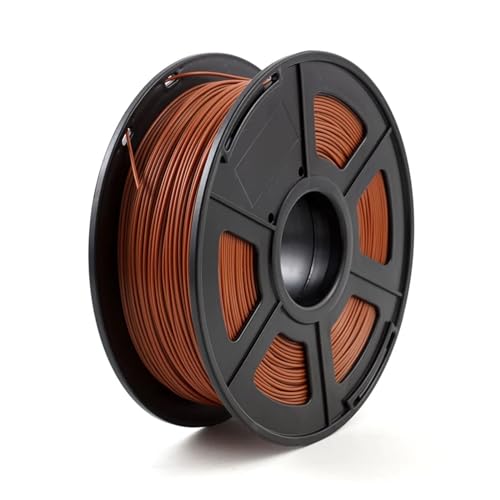 SHIDIFE 3D-Drucker-Filament PLA 1,75 mm 1 kg/2,2 lbs 3D-Kunststoff-Verbrauchsmaterial for 3D-Drucker oder 3D-Druckstift-Filament (Color : Brown) von SHIDIFE