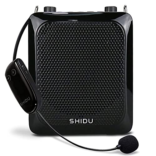 SHIDU Sprachverstärker Wireless Voice Amplifier Protable 25W Lautsprecher mit Mikrofon Stimmverstärker Bluetooth, Multifunktions für Outdoor, Lehrer, Klassenzimmer von SHIDU