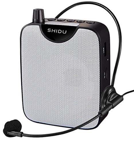 Sprachverstärker Tragbarer,Stimmverstärker Lautsprecher mit mikrofon Headset & verstellbare Taille Band,Leichte Mini Lautsprechers Voice Amplifier für Reiseführer, Lehrer, Trainer, Vorträge, Kostüme Sprachverstärker Tragbarer,Stimmverstärker Lautsprecher mit mikrofon Headset & verstellbare Taille Band,Leichte Mini Lautsprechers Voice Amplifier für Reiseführer, Lehrer, Trainer, Vorträge, Kostüme von SHIDU