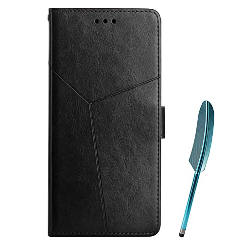 Hülle für Samsung Galaxy A56 5G, Samsung A56 5G Hülle Brieftasche Tasche Leder Flip Case Etui [Standfunktion] [Kartenfächern][Kapazitiver Stift ], Schutzhülle für Galaxy A56 5G (Schwarz) von SHIEID