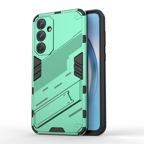 SHIEID Gehäuse Hülle für Samsung Galaxy A55 5G Hülle, Samsung Galaxy A55 5G Gehäuse Robuste TPU/PC-Doppelschicht-Hybrid-Panzerabdeckung, Handyhülle für Samsung Galaxy A55 5G-Grün von SHIEID