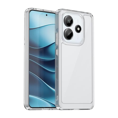 SHIEID Handyhülle Kompatibel Redmi Note 14 Hülle, PC + TPU Hybrid Technologie Hardcase, Stoßfester Schutzhülle, Vergilbungsfrei, Kristallklar Handygehäuse für Redmi Note 14-Transparent von SHIEID