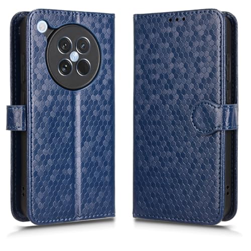 SHIEID Handyhülle für Oppo Find X8s 5G Hülle, Leder Tupfenmuster Schutzhülle Oppo Find X8s 5G Handytasche, [Kartenfach] [Standfunktion] -Blau von SHIEID