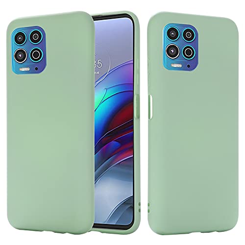 Schutzhülle für Motorola Moto G100 Hülle, Hochwertige flüssige Silikon-Softshell,rutschfeste Schale, Handyhülle für Motorola Moto G100 Stoßfeste Hülle-Grün von SHIEID