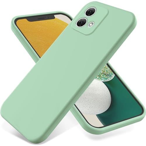 Schutzhülle für Motorola Moto G84 5G Hülle, Hochwertige flüssige Silikon-Softshell,rutschfeste Schale, Handyhülle für Motorola Moto G84 5G Stoßfeste Hülle-Grün von SHIEID