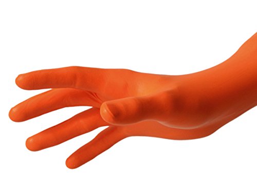 SHIELD 065748 SHIELDskin ORANGE NITRILE steril 300 mm – Größe XS Shield (40 Stück) von SHIELD