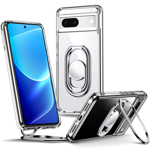 SHIELDS UP für Google Pixel 7A Hülle, Handyhülle mit doppeltem Ring Halter Ständer 360°【Verstellbar und Faltbar】 Stoßfeste Schutzhülle für Google Pixel 7A Case – Transparent SHIELDS UP für Google Pixel 7A Hülle, Handyhülle mit doppeltem Ring Halter Ständer 360°【Verstellbar und Faltbar】 Stoßfeste Schutzhülle für Google Pixel 7A Case – Transparent von SHIELDS UP