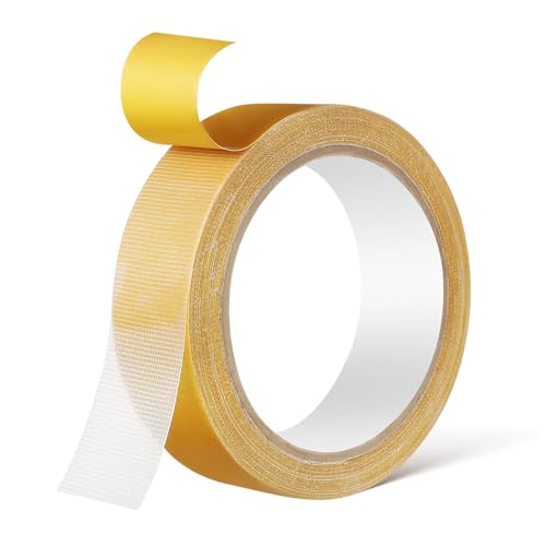 SHINEOFI 1 Rolle Doppelseitiges Netzband Saumband Packband Teppich Doppelseitiges Gewebeband Gewebeband Selbstklebendes Montageband Spender Starkes Klebeband Umreifungsband von SHINEOFI