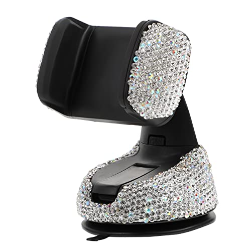 SHINEOFI 1 Satz Autotelefonhalter Sicht handyhalter automatische Telefonhalterung für Stand Verstellbarer Autotelefonständer Auto Telefon Halterung Abs Weiß von SHINEOFI
