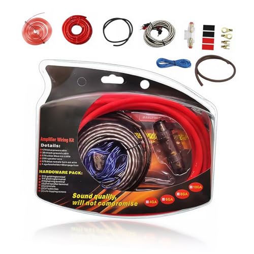 SHINEOFI 1 Satz Car-audio-kit Verkabelungssätze Für Autoverstärker Amp -installations -kit Verstärkerverdrahtungskit Auto-verstärker-verkabelungssatz Verstärker-kit Metall SHINEOFI 1 Satz Car-audio-kit Verkabelungssätze Für Autoverstärker Amp -installations -kit Verstärkerverdrahtungskit Auto-verstärker-verkabelungssatz Verstärker-kit Metall von SHINEOFI