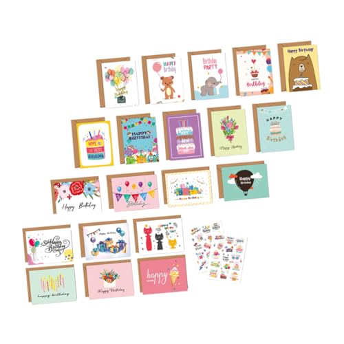 SHINEOFI 1 Satz Geburtstagskarten-Set handgefertigter Geburtstag Gruß lustige geburtstagskarte kt Du briefumschläge Segenskarten zum Geburtstag Party-Geburtstagskarte Papier SHINEOFI 1 Satz Geburtstagskarten-Set handgefertigter Geburtstag Gruß lustige geburtstagskarte kt Du briefumschläge Segenskarten zum Geburtstag Party-Geburtstagskarte Papier von SHINEOFI